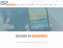 Tablet Screenshot of micropross.com
